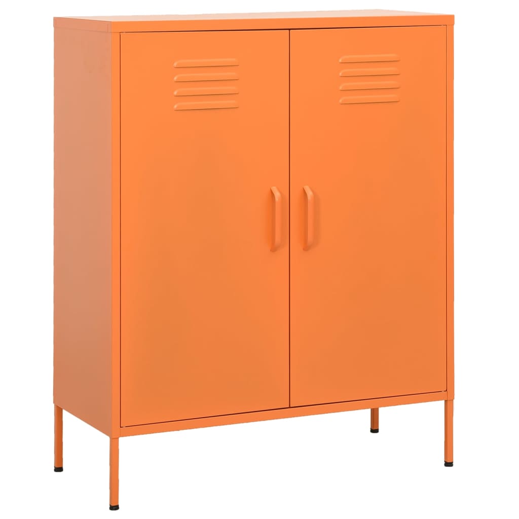 Vidaxl - vidaXL Armário de arrumação aço 80x35x101,5 cm laranja