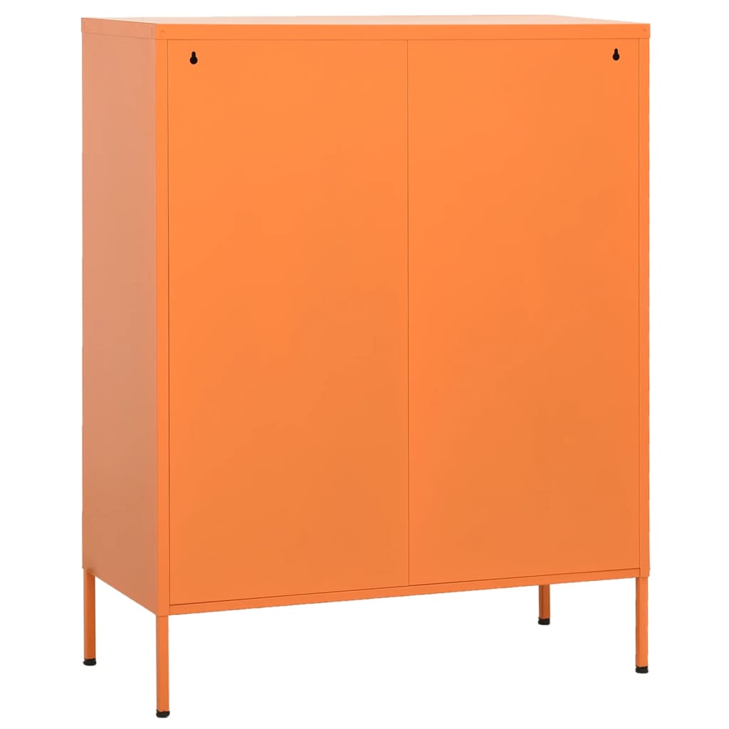 imagem de vidaXL Armário de arrumação aço 80x35x101,5 cm laranja6