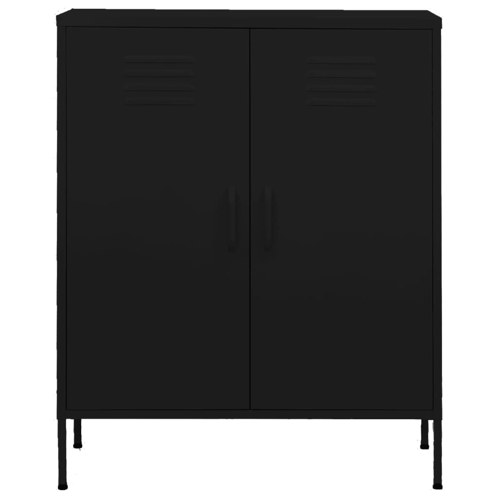 Thumbnail - vidaXL Lagerschrank Schwarz 80x35x101,5 cm Stahl
