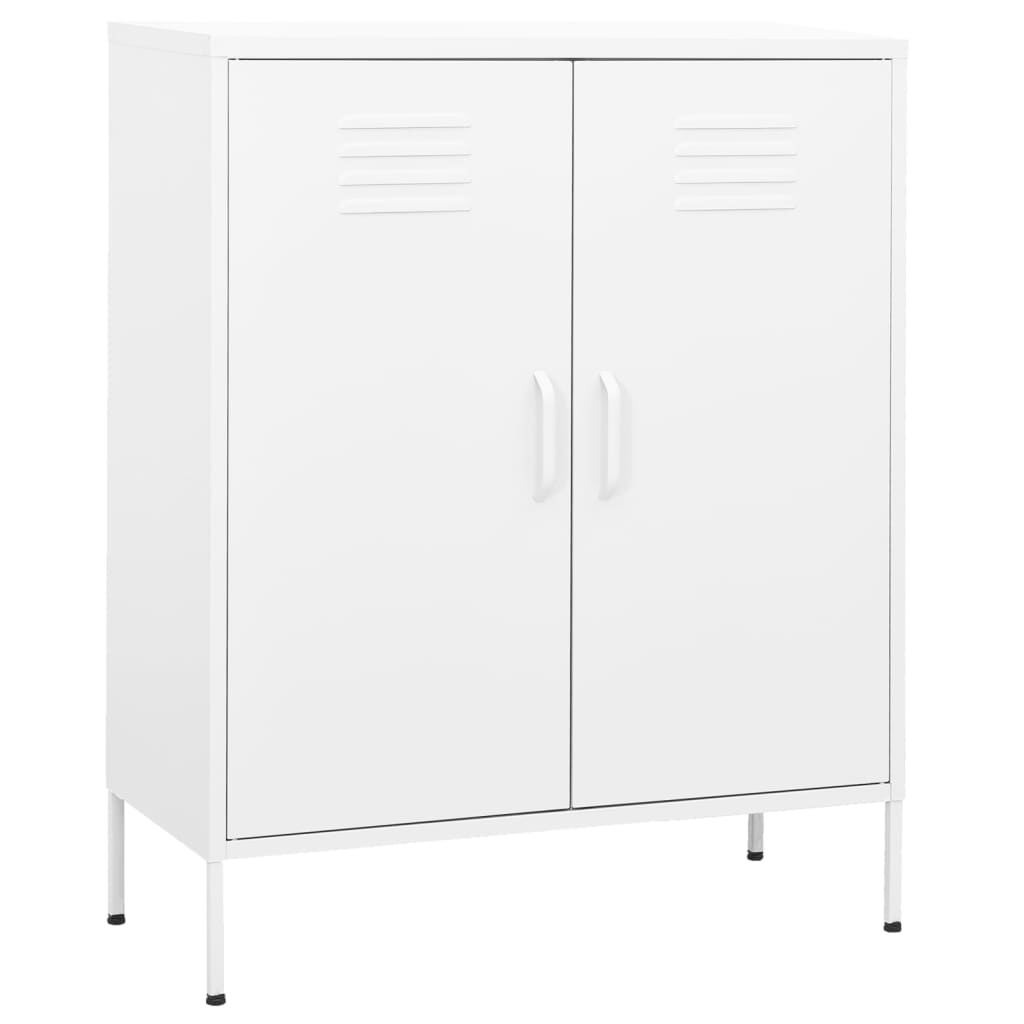 Vidaxl - vidaXL Armário de arrumação aço 80x35x101,5 cm branco