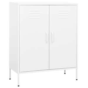 Omara za shranjevanje bela 80x35x101,5 cm jeklo