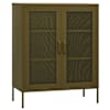 vidaXL hoiukapp, oliivroheline, 80 x 35 x 101,5 cm, teras