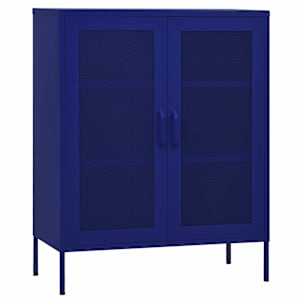 vidaXL hoiukapp, tumesinine, 80 x 35 x 101,5 cm, teras