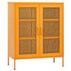 vidaXL hoiukapp sinepikollane 80 x 35 x 101,5 cm terasest