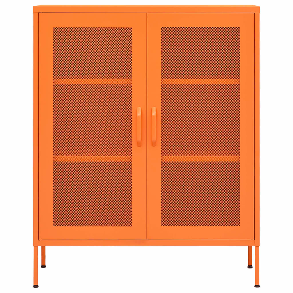 

vidaXL Opbergkast 80x35x101,5 cm staal oranje