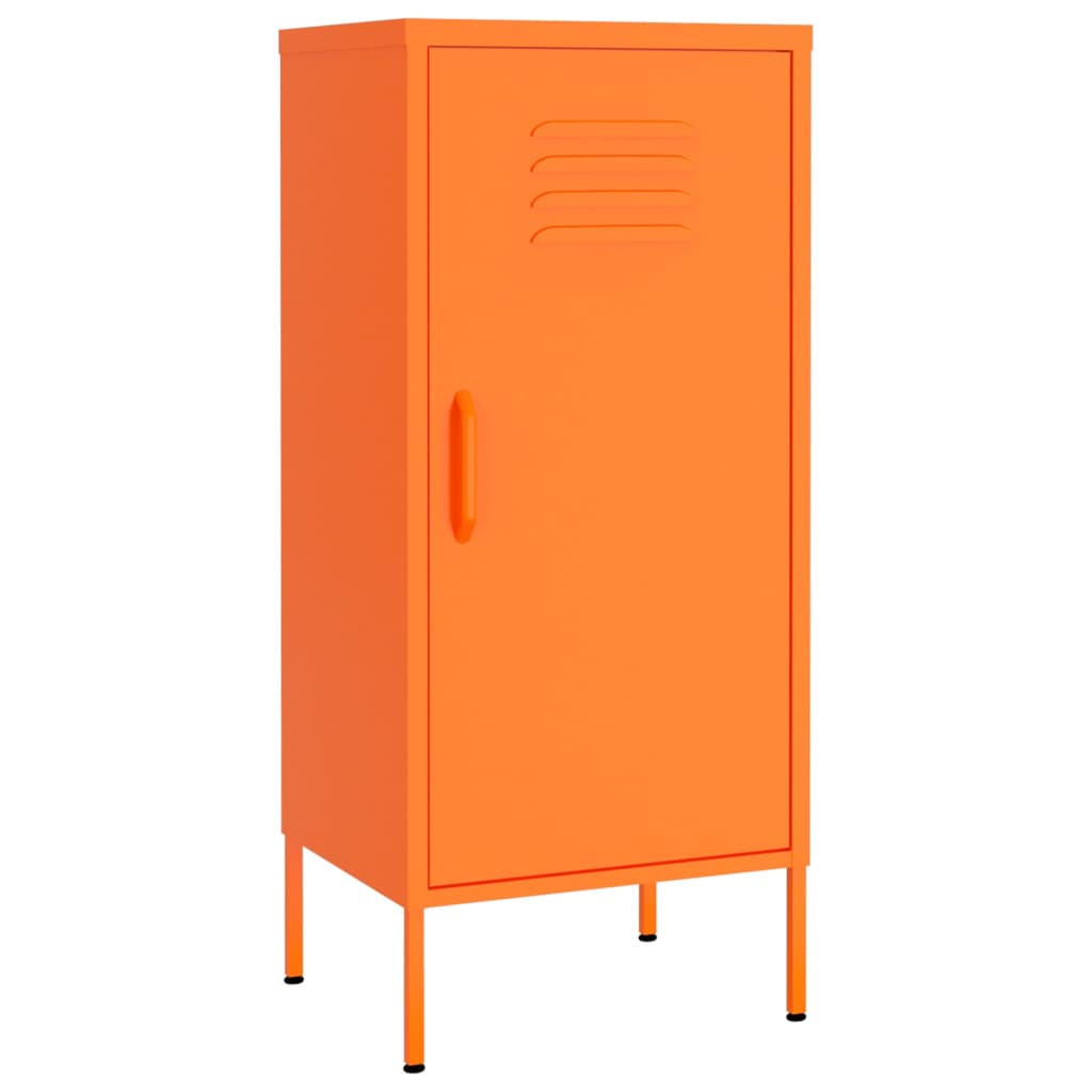 Narancssárga acél tárolószekrény 42,5 x 35 x 101,5 cm 