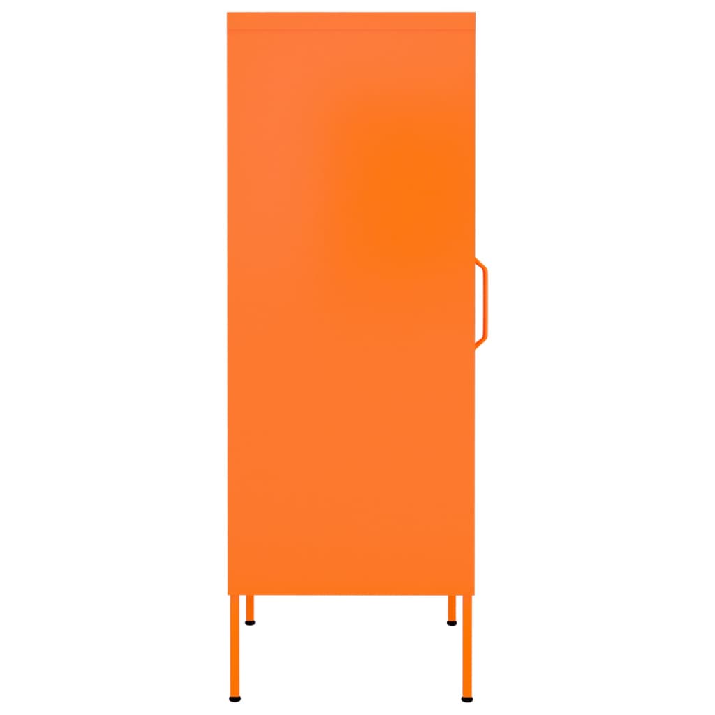 Narancssárga acél tárolószekrény 42,5 x 35 x 101,5 cm 