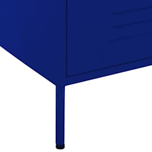 Komoda se zásuvkami námořnicky modrá 80 x 35 x 101,5 cm ocel - obrázek 7
