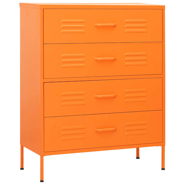 vidaXL kummut, oranž, 80 x 35 x 101,5 cm, teras