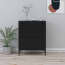  vidaXL fekete acél fiókos szekrény 80 x 35 x 101,5 cm termék 2. képe