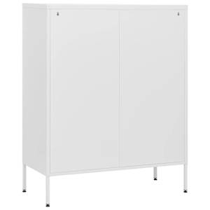 Komoda se zásuvkami bílá 80 x 35 x 101,5 cm ocel - obrázek 5