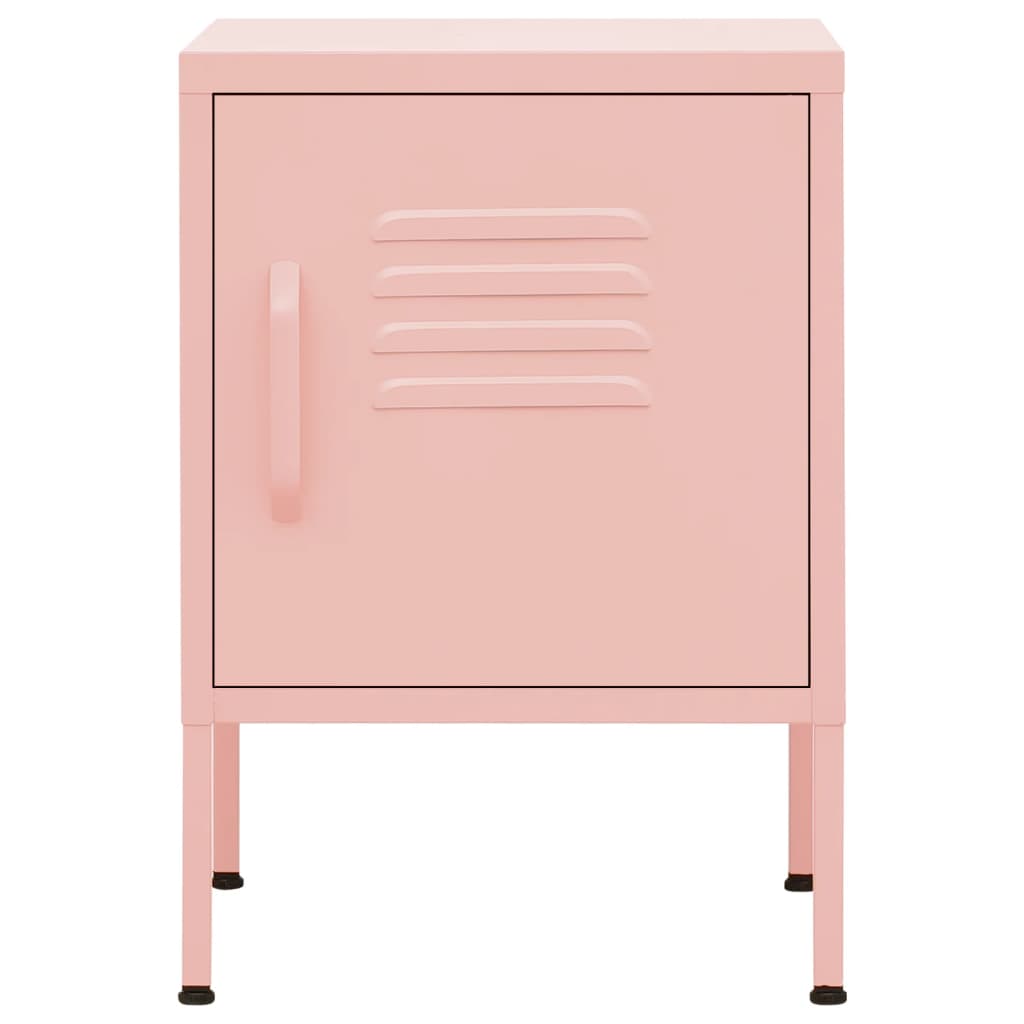 Thumbnail - vidaXL Nachttisch Rosa 35x35x51 cm Stahl