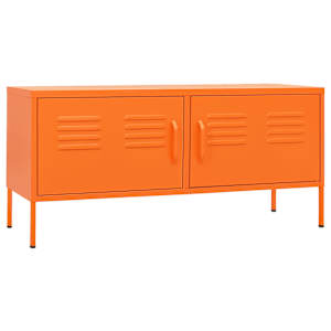 TV skříňka oranžová 105 x 35 x 50 cm ocel - obrázek 2