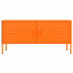 TV skříňka oranžová 105 x 35 x 50 cm ocel - obrázek 3
