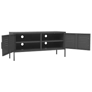 TV skříňka antracitová 105 x 35 x 50 cm ocel - obrázek 6