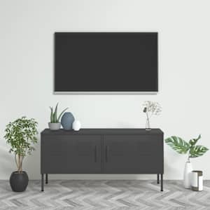 TV skříňka antracitová 105 x 35 x 50 cm ocel - obrázek 1