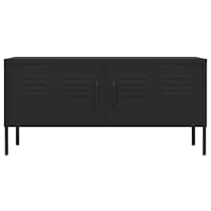 TV skříňka černá 105 x 35 x 50 cm ocel - obrázek 3