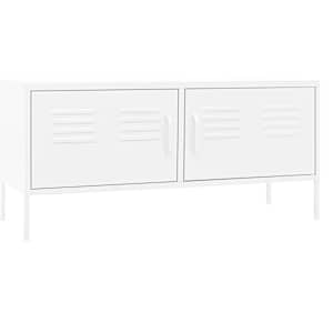 vidaXL telerikapp, valge, 105 x 35 x 50 cm, teras