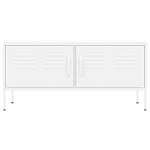 TV skříňka bílá 105 x 35 x 50 cm ocel - obrázek 3