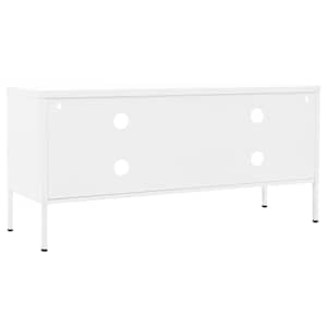TV skříňka bílá 105 x 35 x 50 cm ocel - obrázek 5