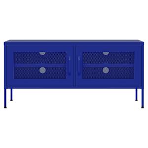 TV skříňka námořnicky modrá 105 x 35 x 50 cm ocel - obrázek 3