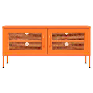 TV skříňka oranžová 105 x 35 x 50 cm ocel - obrázek 3