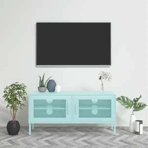 TV skříňka mátová 105 x 35 x 50 cm ocel - obrázek 1