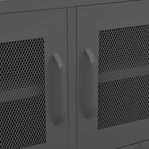 TV skříňka antracitová 105 x 35 x 50 cm ocel - obrázek 8