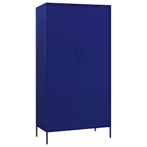 vidaXL garderoob, tumesinine, 90 x 50 x 180 cm, teras
