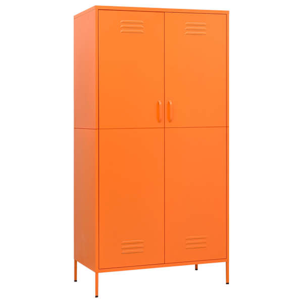 vidaXL garderoob, oranž, 90 x 50 x 180 cm, teras