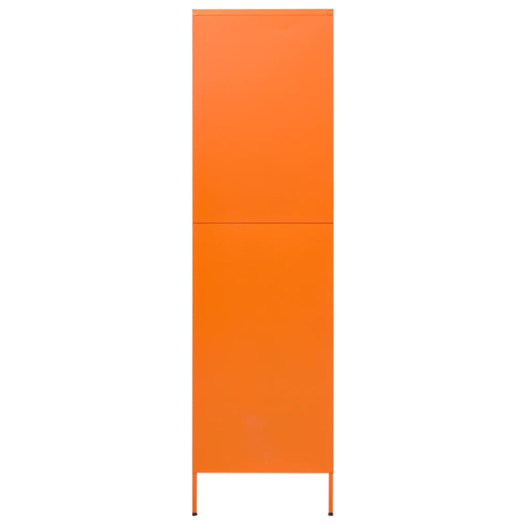 Narancssárga acél Ruhásszekrény 90 x 50 x 180 cm 