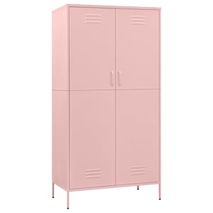 vidaXL garderoob, roosa, 90 x 50 x 180 cm, teras