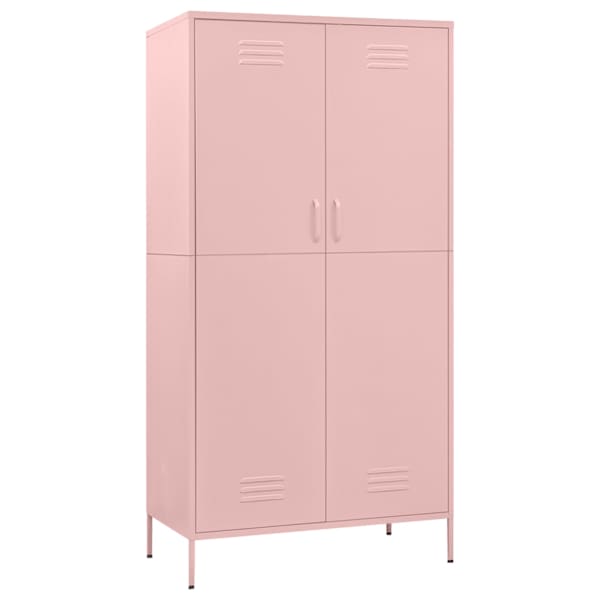 vidaXL garderoob, roosa, 90 x 50 x 180 cm, teras