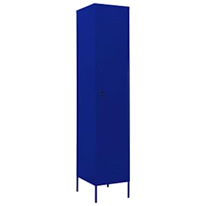 vidaXL lukustatav hoiukapp, tumesinine, 35 x 46 x 180 cm, teras
