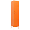 vidaXL lukustatav hoiukapp, oranž, 35 x 46 x 180 cm, teras