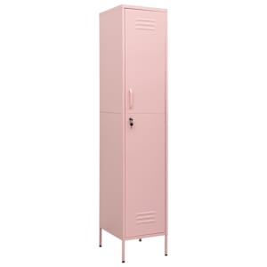 vidaXL lukustatav hoiukapp, roosa, 35 x 46 x 180 cm, teras