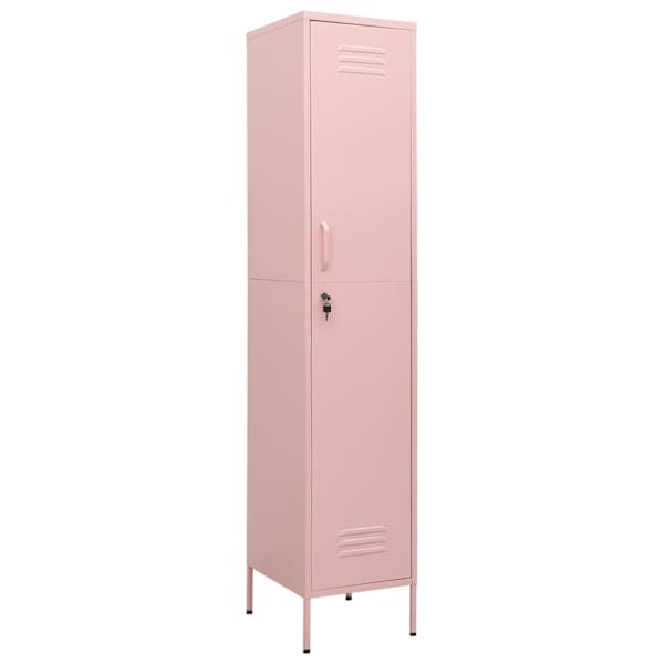 vidaXL lukustatav hoiukapp, roosa, 35 x 46 x 180 cm, teras