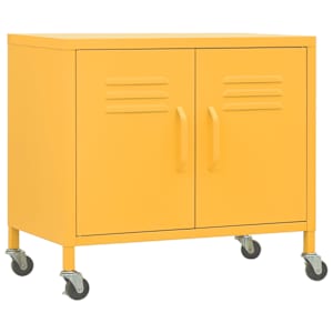 vidaXL hoiukapp, sinepikollane, 60x35x56 cm, teras