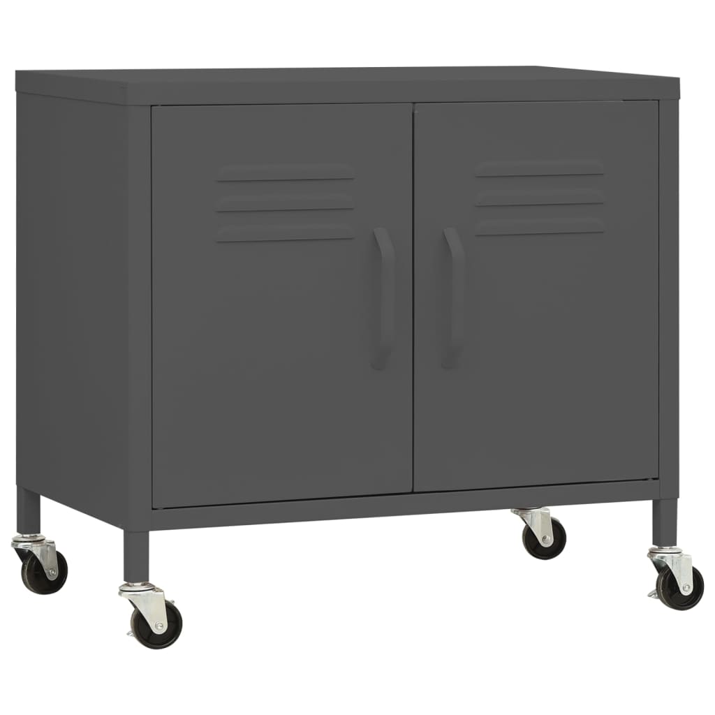 Image of vidaXL Storage Cabinet Anthracite 60x35x56 cm Steel