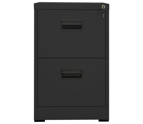 vidaXL Шкаф за папки, антрацит, 46x62x72,5 cм, стомана