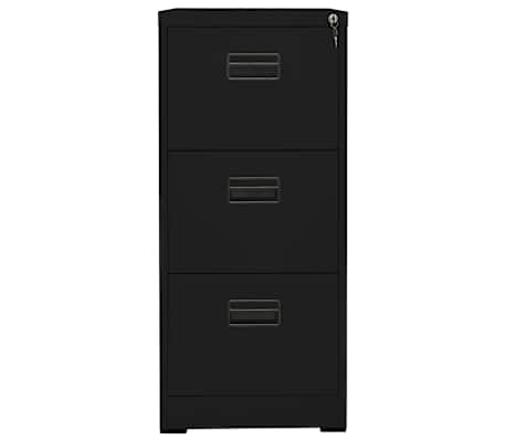vidaXL Filing Cabinet Black 46x62x102.5 cm Steel