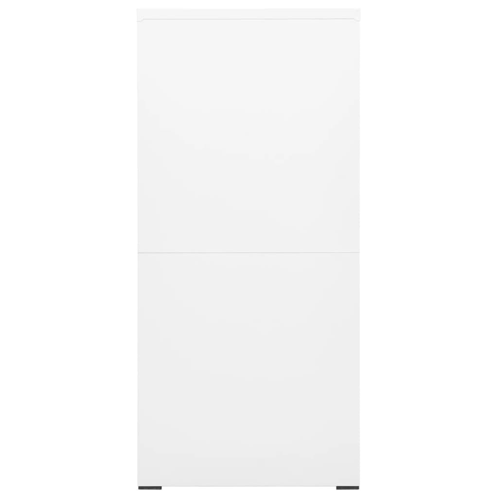 Fehér acél irattartó szekrény 46 x 62 x 133 cm 
