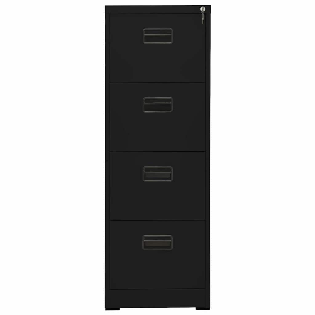 vidaXL Archiefkast 46x62x133 cm staal zwart, foto 2