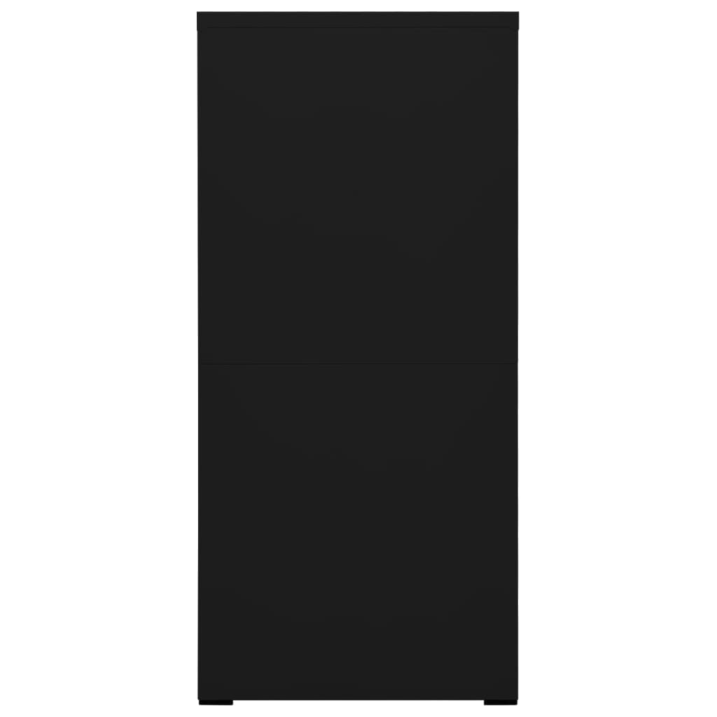 Thumbnail - vidaXL Aktenschrank Schwarz 46x62x133 cm Stahl