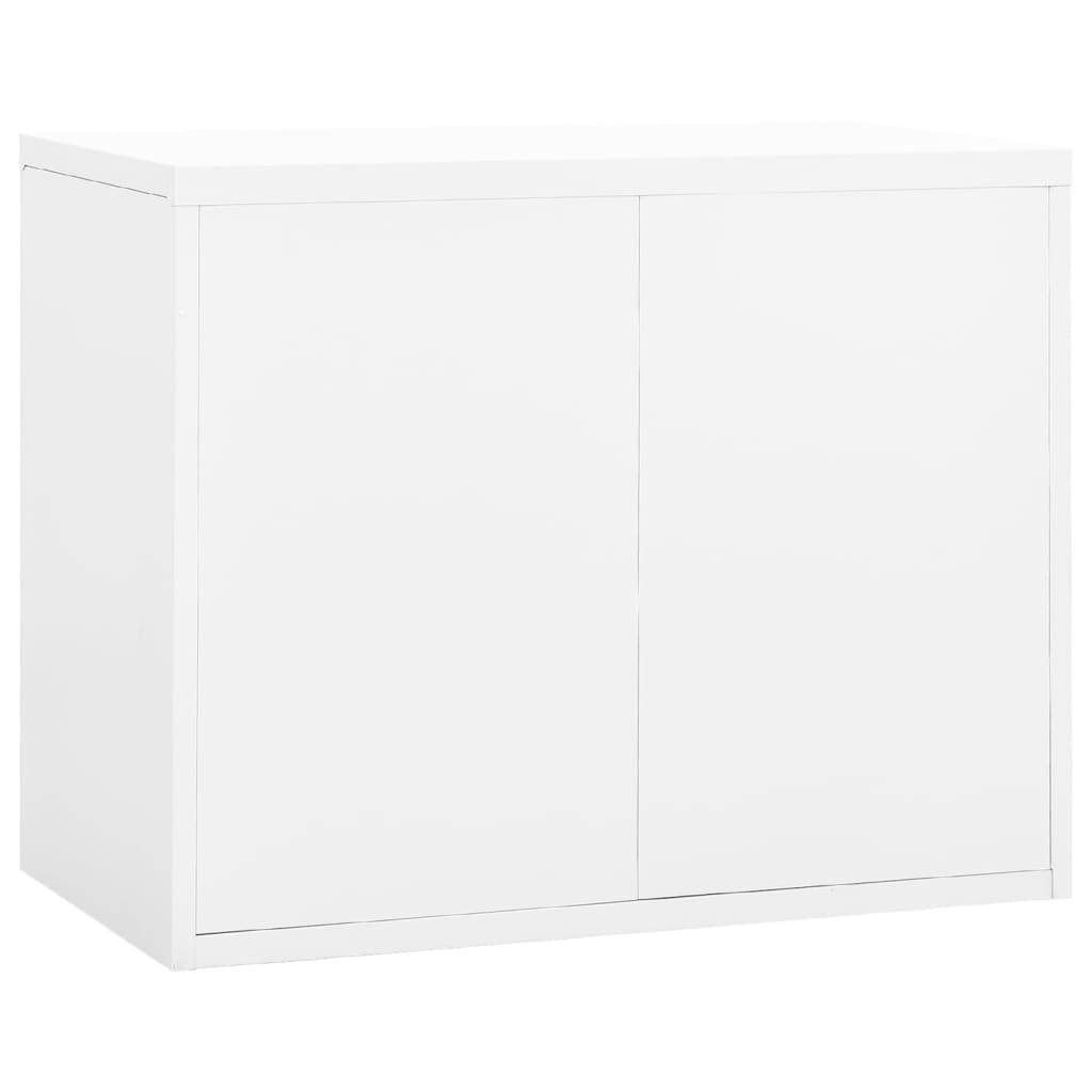 Fehér acél irattartó szekrény 90 x 46 x 72,5 cm 