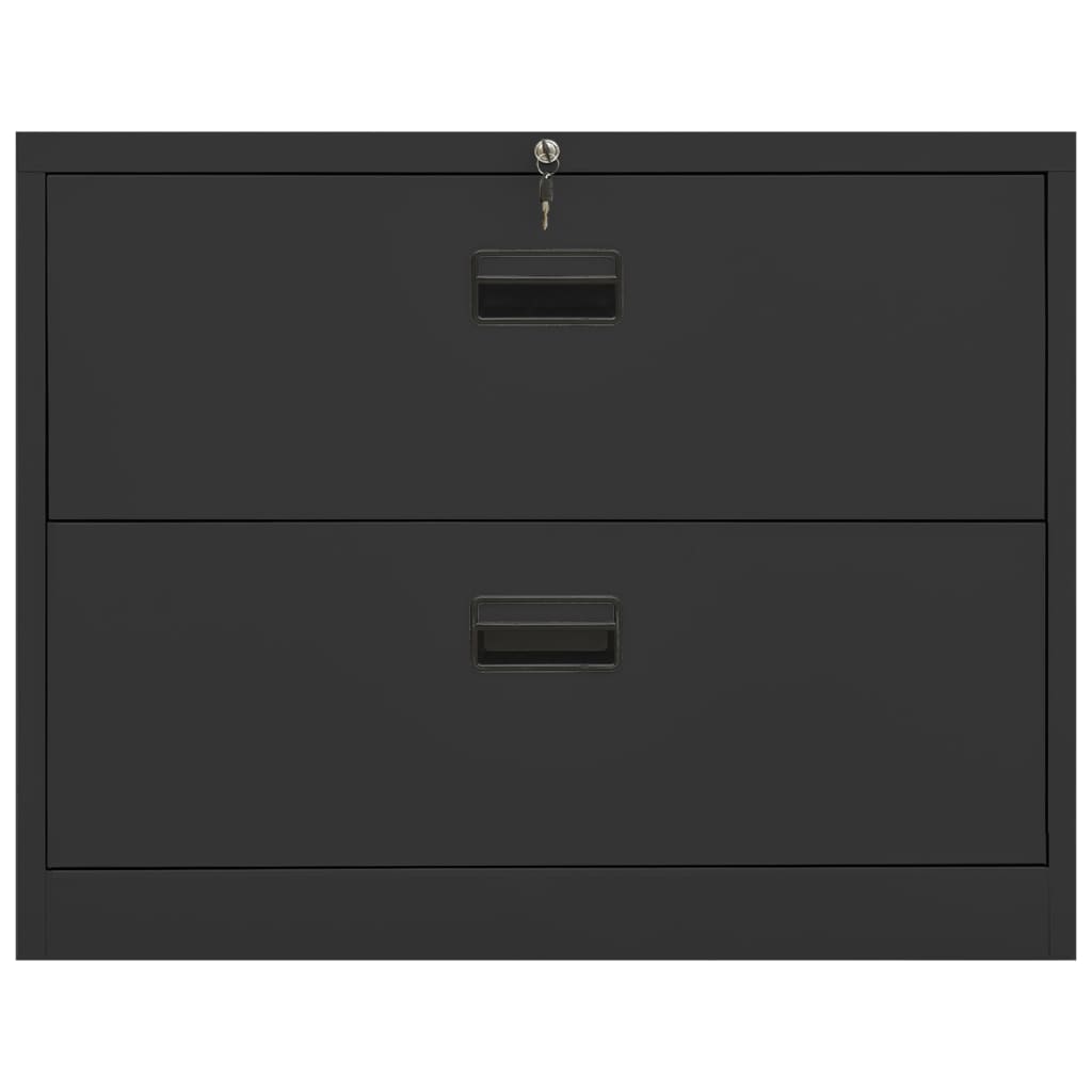 vidaXL Filing Cabinet Anthracite 90x46x72.5 cm Steel