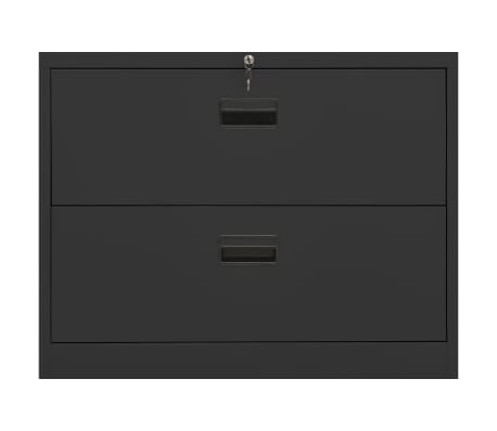 vidaXL Filing Cabinet Anthracite 90x46x72.5 cm Steel