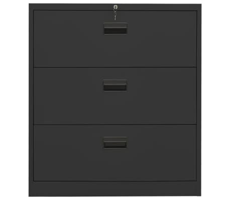 vidaXL Αρχειοθήκη Ανθρακί 90 x 46 x 103 εκ. από Ατσάλι