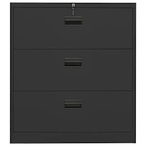 vidaXL Αρχειοθήκη Ανθρακί 90 x 46 x 103 εκ. από Ατσάλι