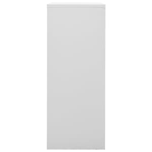Kancelářská skříň světle šedá 90 x 40 x 102 cm ocel - obrázek 3